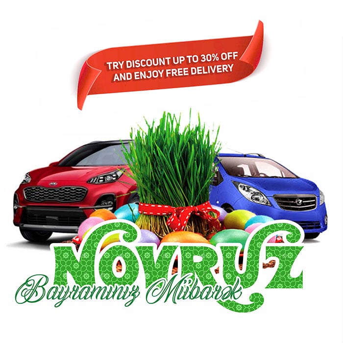 Novruz Holiday Car Rental Deal / Novruz Bayramı Endirim Kampaniyası / Кампания в честь праздника Новруз
